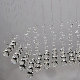 Tradycyjny klasyczny kryształowy chromowany metalowy montaż podtynkowy