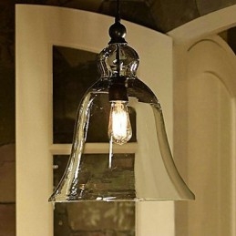 Wisząca lampa wisząca w stylu rustykalnym Mini Glass Painting
