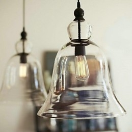 Wisząca lampa wisząca w stylu rustykalnym Mini Glass Painting
