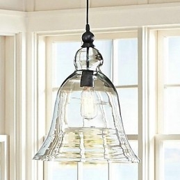 Wisząca lampa wisząca w stylu rustykalnym Mini Glass Painting