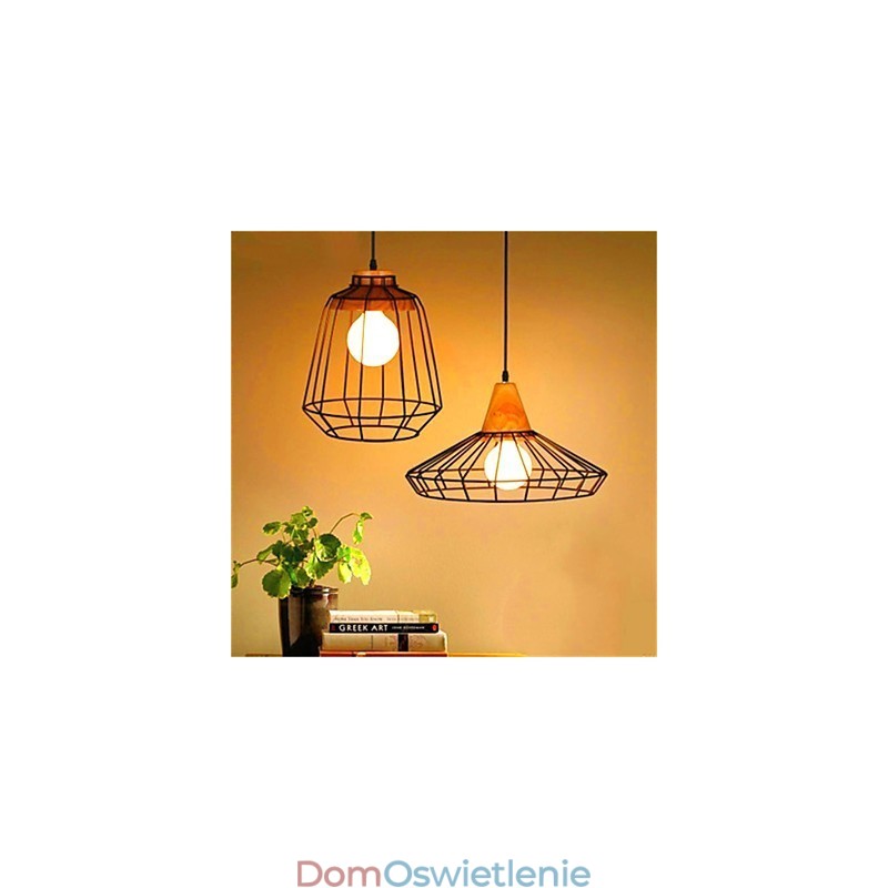 Amerykański retro-klatka dla ptaków w kształcie żelaznego żyrandola artystycznego