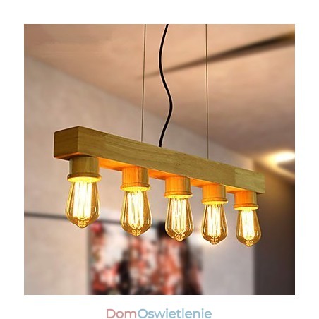 Lampy wiszące Country Wood Bamboo Lampy wiszące Country Wood Bamboo