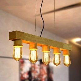 Lampy wiszące Country Wood Bamboo