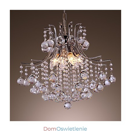 Nowoczesna współczesna kryształowa lampa wisząca w stylu mini galwanizowanego metalu Nowoczesna współczesna kryształowa lampa wisząca w stylu mini galwanizowanego metalu