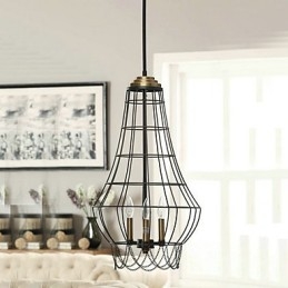 Wisząca lampa metalowa w stylu rustykalnym Mini