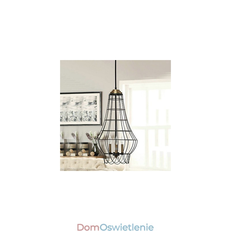 Wisząca lampa metalowa w stylu rustykalnym Mini