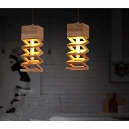 Lampy wiszące Country Wood Bamboo