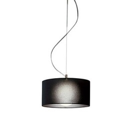 Lampa wisząca z czarnym kloszem