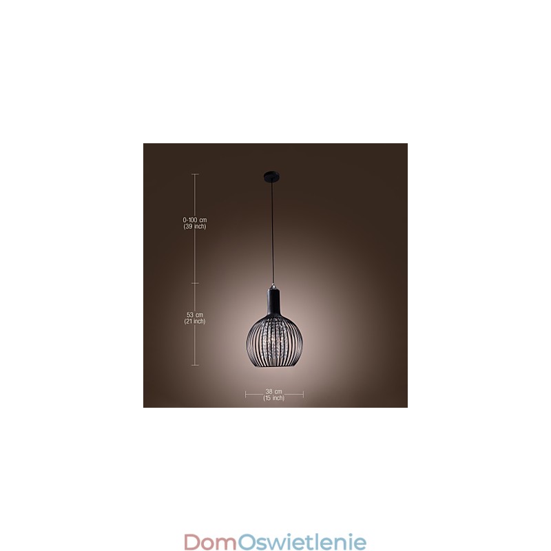 Nowoczesna współczesna latarnia kryształowa w stylu mini galwanizowanej lampy wiszącej