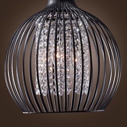 Nowoczesna współczesna latarnia kryształowa w stylu mini galwanizowanej lampy wiszącej