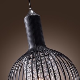 Nowoczesna współczesna latarnia kryształowa w stylu mini galwanizowanej lampy wiszącej