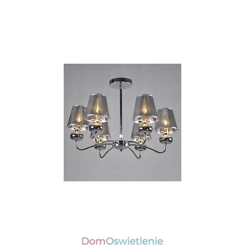 Żyrandol Vintage 6 świateł Klasyczny materiał metalowy malowanie