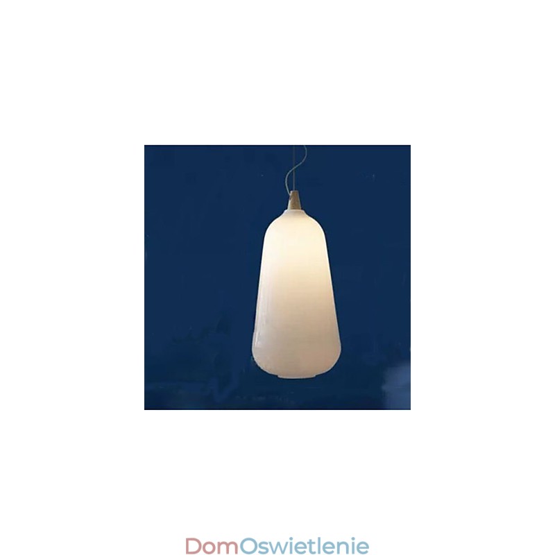 Mleczna biała szklana butelka Lampa wisząca Natural Curve