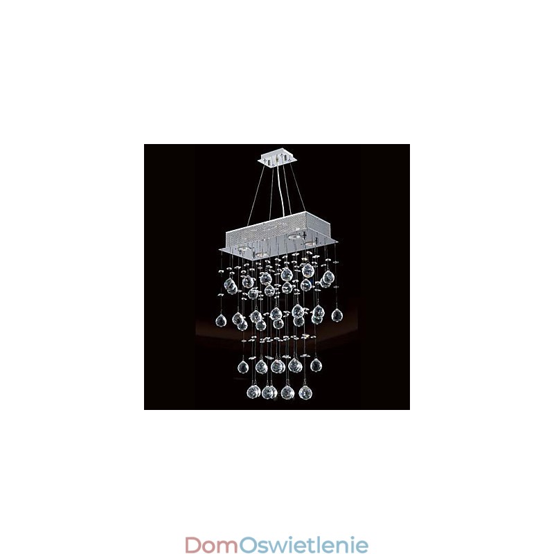 Nowoczesny współczesny kryształowy mini styl galwanizowany żyrandol montowany na płasko
