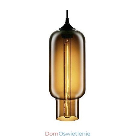 70W Nowoczesna szklana lampa wisząca w brązowym kształcie bańki 70W Nowoczesna szklana lampa wisząca w brązowym kształcie bańki