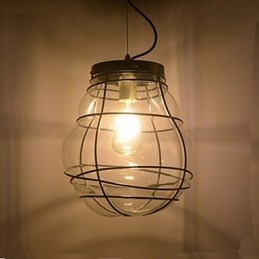Północna Europa Prosta Nowoczesna Kreatywna Szklana Lampa Wisząca Retro