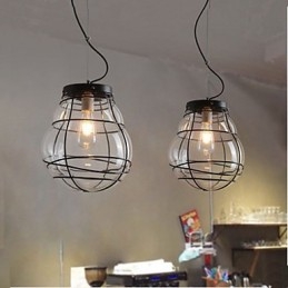 Północna Europa Prosta Nowoczesna Kreatywna Szklana Lampa Wisząca Retro
