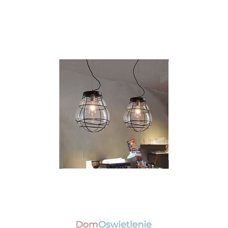 Północna Europa Prosta Nowoczesna Kreatywna Szklana Lampa Wisząca Retro