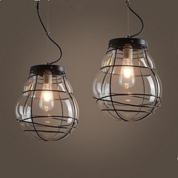 Północna Europa Prosta Nowoczesna Kreatywna Szklana Lampa Wisząca Retro