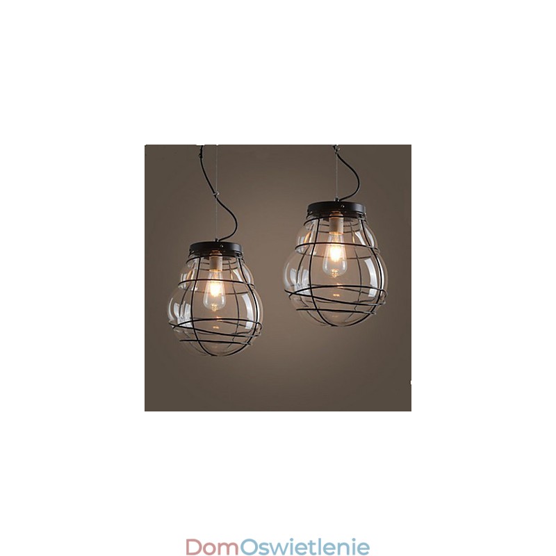 Północna Europa Prosta Nowoczesna Kreatywna Szklana Lampa Wisząca Retro