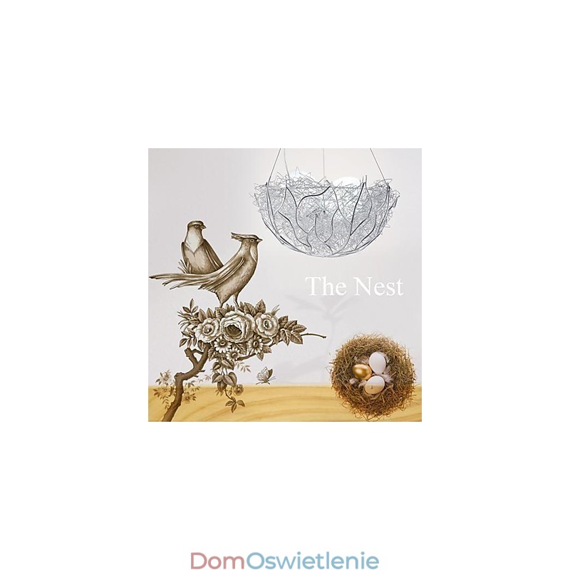 Nowoczesna współczesna lampa wisząca ze srebra