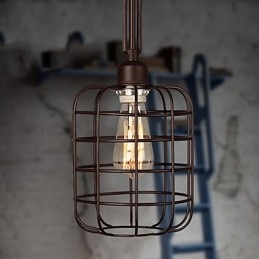 Retro Mini Styl Malowanie Metalowa Lampa Wisząca
