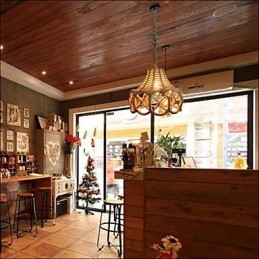 Amerykański wiejski zabytkowy żelazny żyrandol przemysłowy z konopi