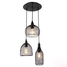 Lampy wiszące Mini styl rustykalny domek retro wiejski garaż metalowy