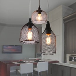 Lampy wiszące Mini styl rustykalny domek retro wiejski garaż metalowy