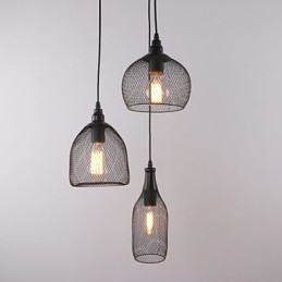 Lampy wiszące Mini styl rustykalny domek retro wiejski garaż metalowy