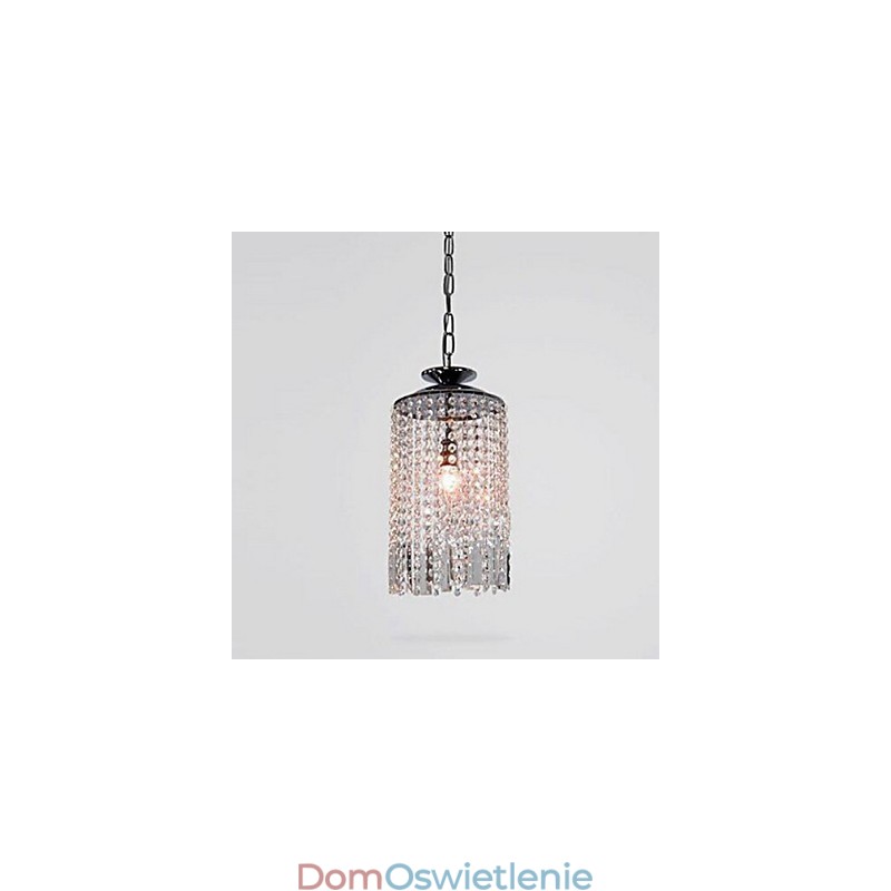Nowoczesna współczesna lampa wisząca z kryształu i metalu