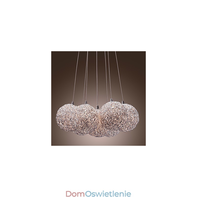 Nowoczesna aluminiowa lampa wisząca z 7 światłami