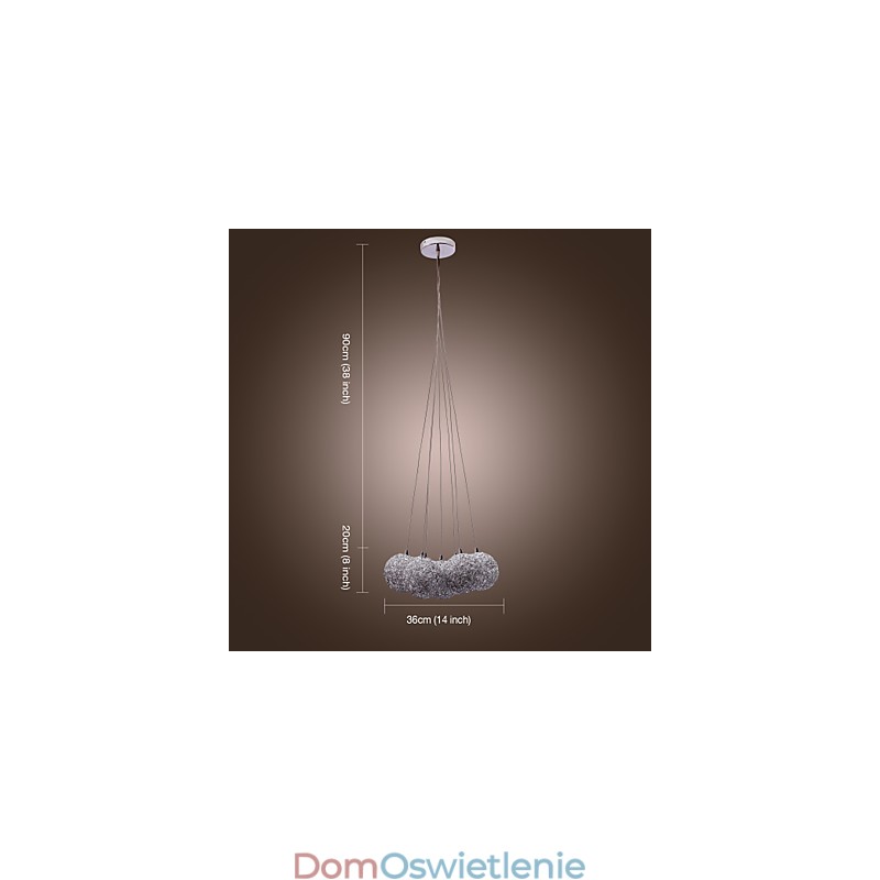 Nowoczesna aluminiowa lampa wisząca z 7 światłami