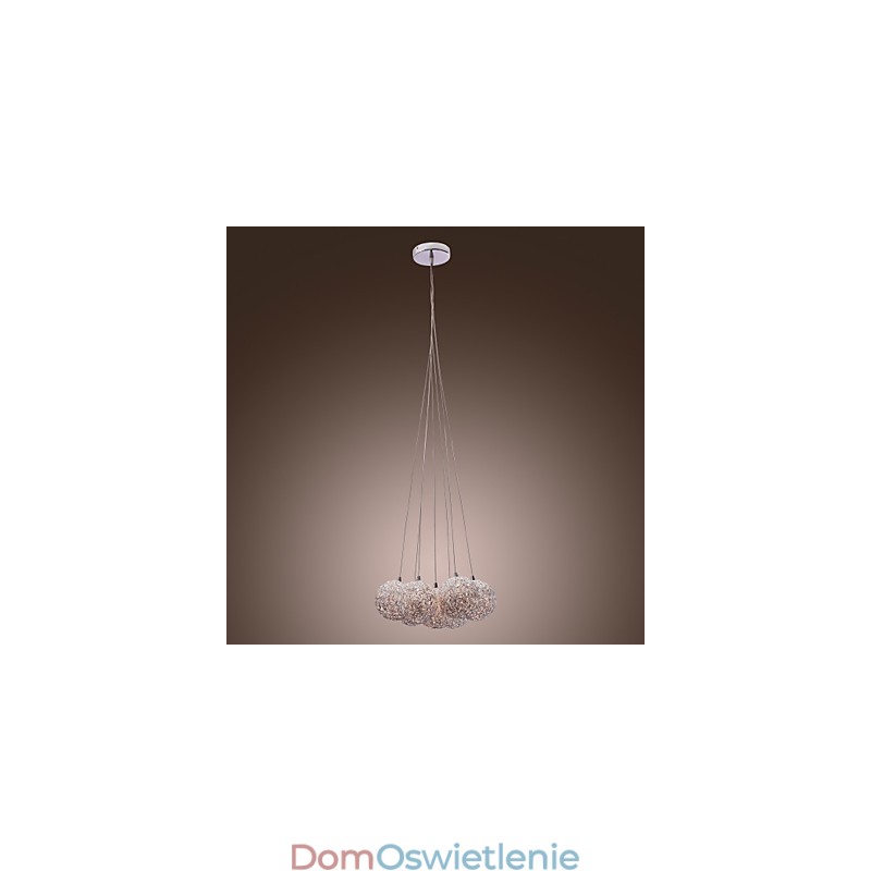 Nowoczesna aluminiowa lampa wisząca z 7 światłami