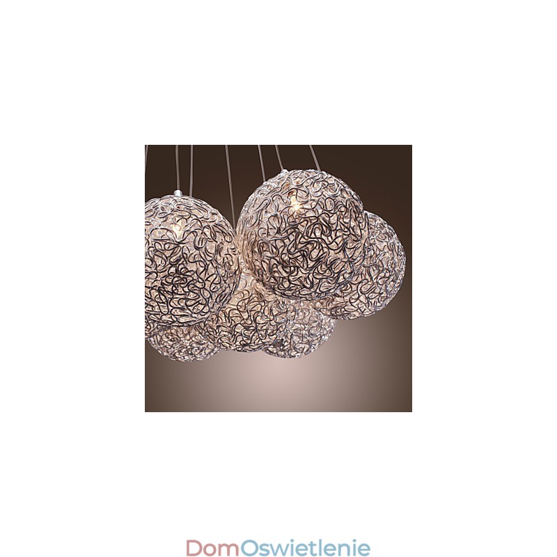 Nowoczesna aluminiowa lampa wisząca z 7 światłami