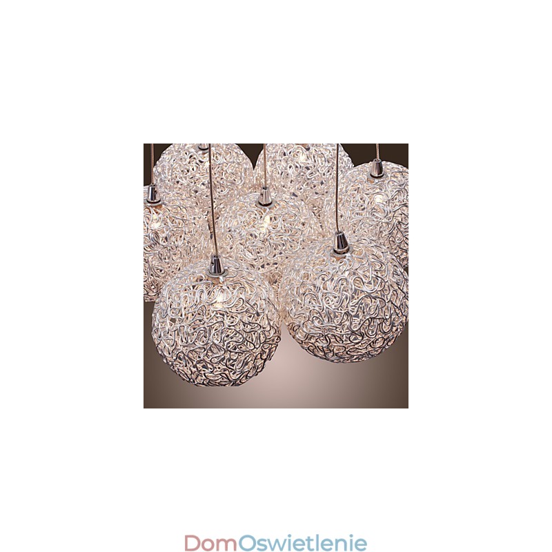 Nowoczesna aluminiowa lampa wisząca z 7 światłami