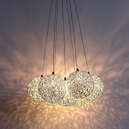 Nowoczesna aluminiowa lampa wisząca z 7 światłami