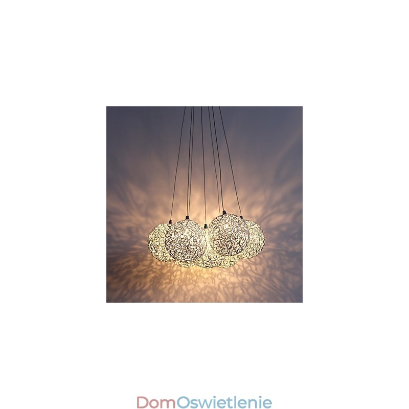 Nowoczesna aluminiowa lampa wisząca z 7 światłami