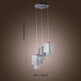 Nowoczesna, współczesna, miniaturowa lampa wisząca w stylu galwanicznym