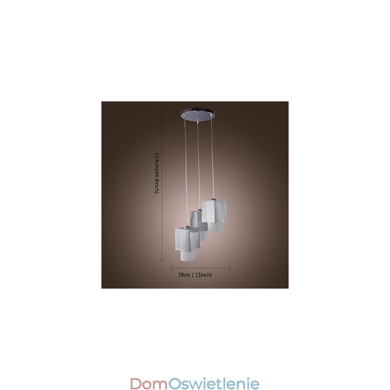 Nowoczesna, współczesna, miniaturowa lampa wisząca w stylu galwanicznym