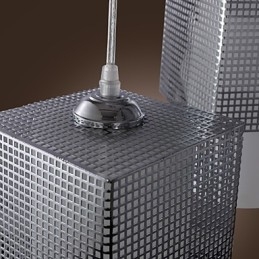 Nowoczesna, współczesna, miniaturowa lampa wisząca w stylu galwanicznym