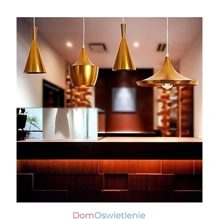 Americange Gold 3-głowicowa aluminiowa lampa wisząca na stół