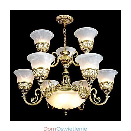 Tradycyjny Klasyczny Vintage Retro Brązowy Metalowy Żyrandol Tradycyjny Klasyczny Vintage Retro Brązowy Metalowy Żyrandol