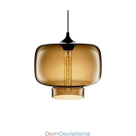 70W Nowoczesna lampa wisząca ze szkła w kolorze brązowej, przezroczystej butelki 70W Nowoczesna lampa wisząca ze szkła w kolorze brązowej, przezroczystej butelki