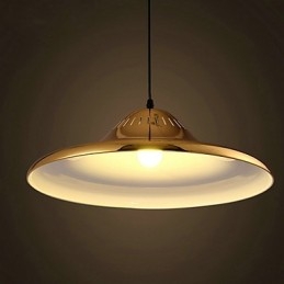Wisząca lampa metalowa Country Gold Garaż