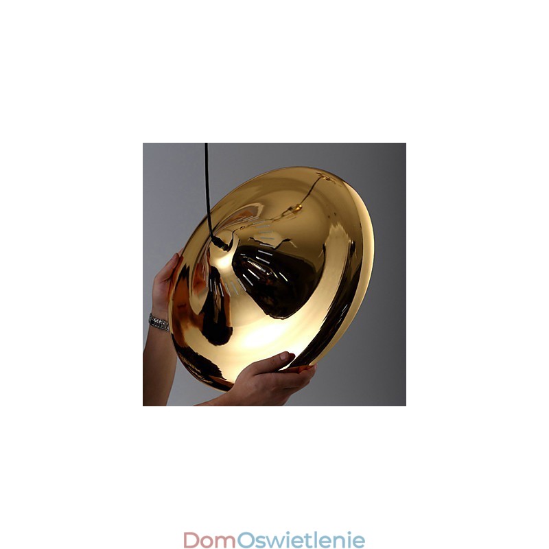 Wisząca lampa metalowa Country Gold Garaż