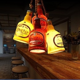 Amerykańska Prosta Retro Lampa wisząca Pojedyncza Głowica Wisząca Lampa wisząca