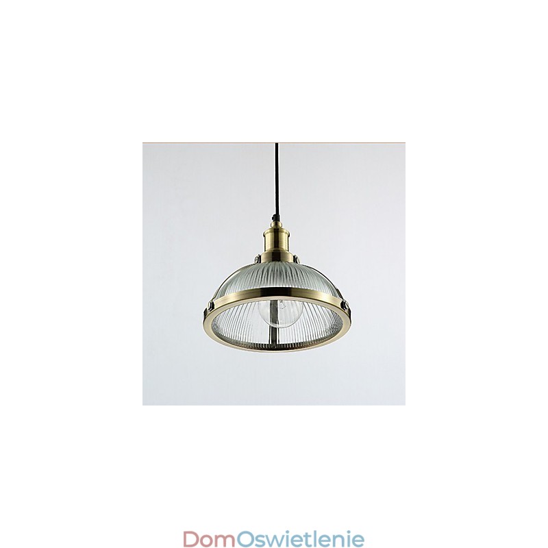 Amerykański retro szklany klosz lampy mała lampa wisząca