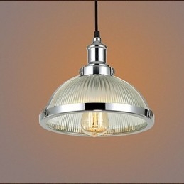 Amerykański retro szklany klosz lampy mała lampa wisząca