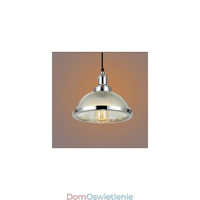 Amerykański retro szklany klosz lampy mała lampa wisząca